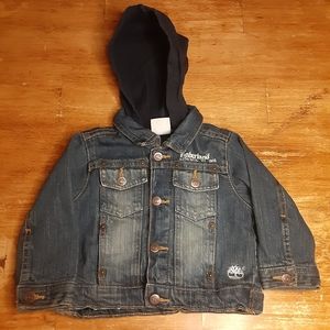 Timberland Boys Denim Hooded Jacket